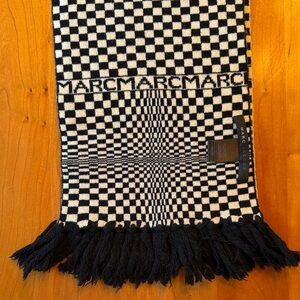 Marc Jacobs Monochrome Checkered Scarf